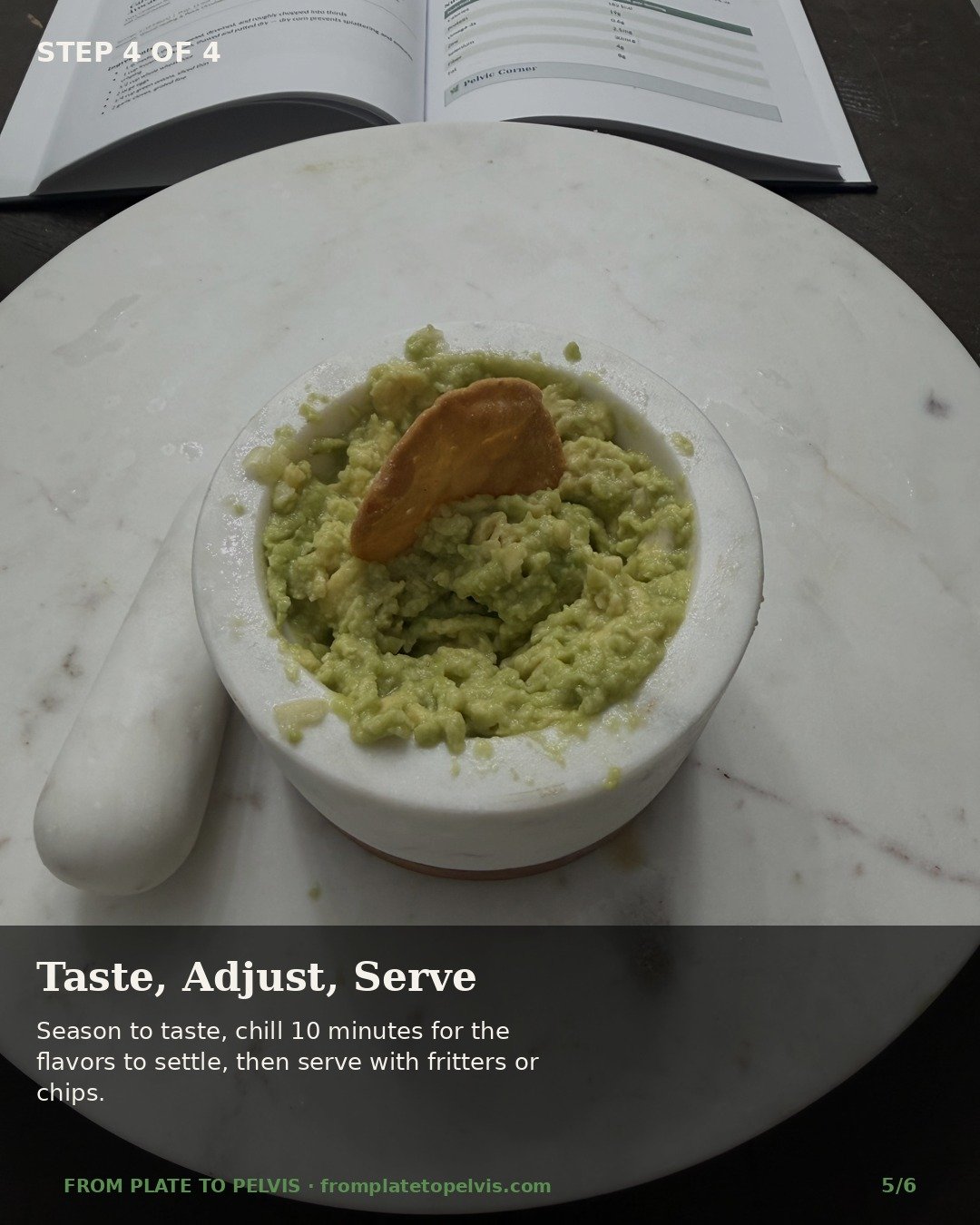 Step 4 of 4: Taste, adjust, serve
