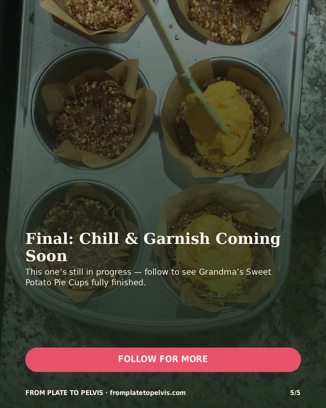 Final chill and garnish, coming soon