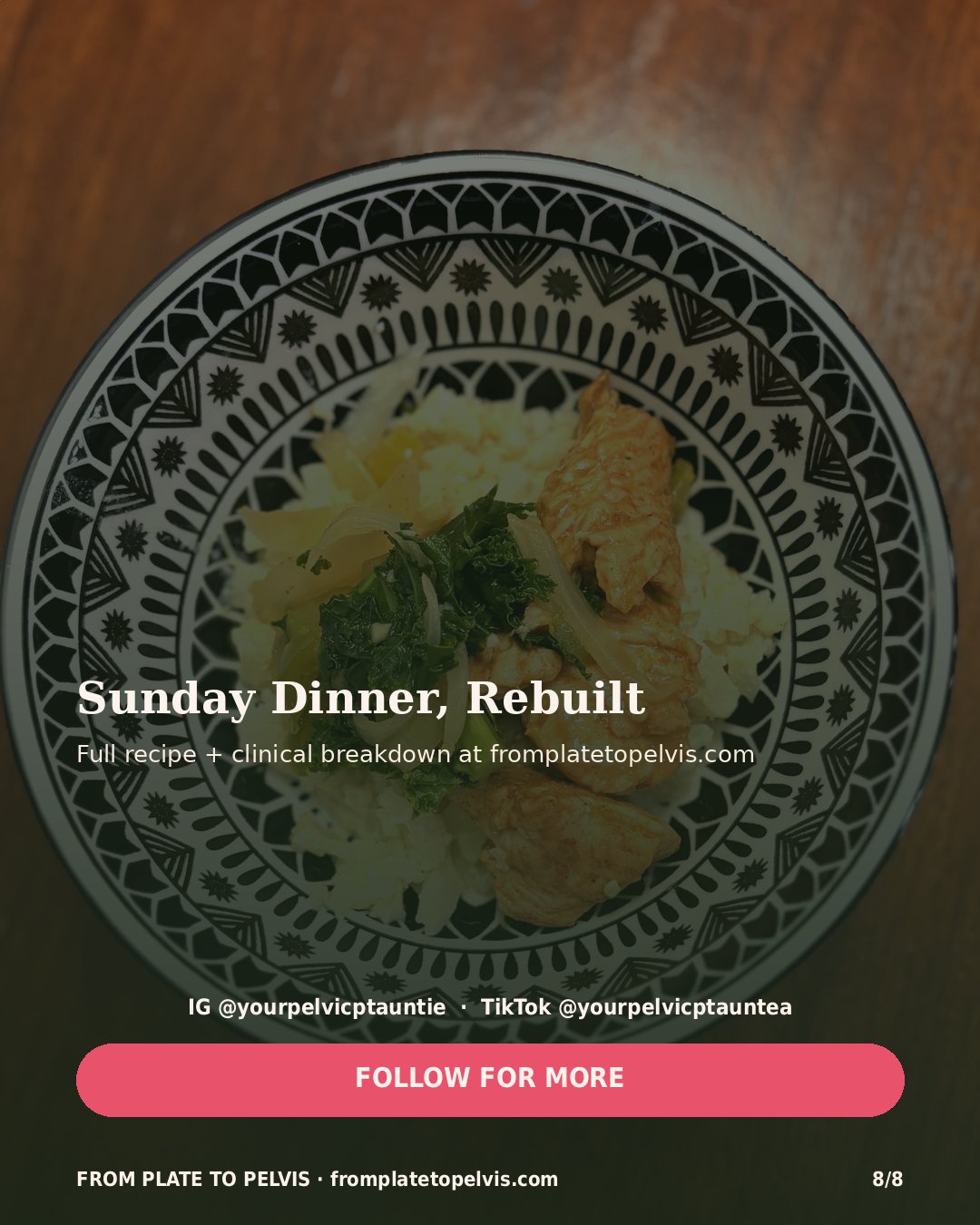 Sunday dinner, rebuilt, follow for more